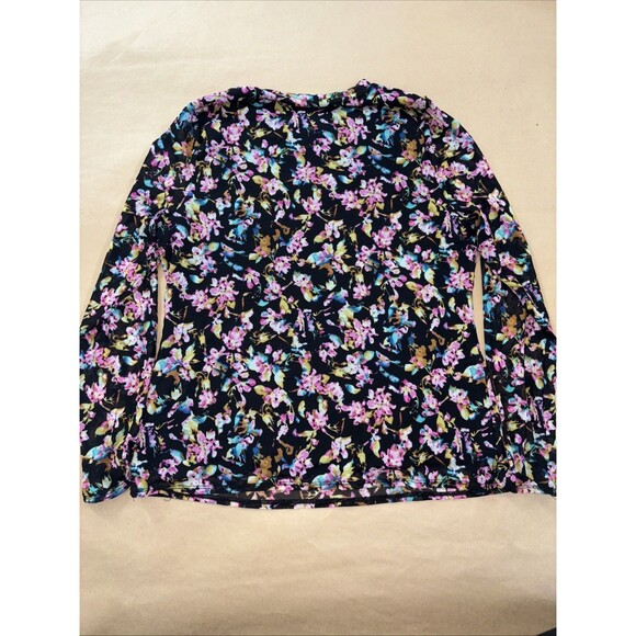 Women's INC International Concepts Floral Long Sleeve Shirt Top Size XL - Picture 6 of 7